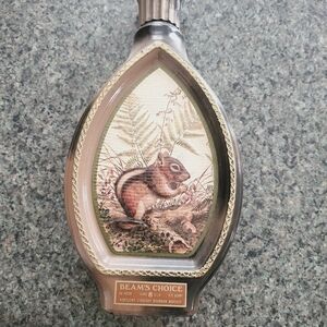 Beam's Choice Decanter with Chipmunk Design**** VINTAGE  AND EMPTY.